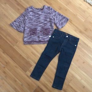 NWOT 7 for all mankind girls 2 pc outfit - 3T